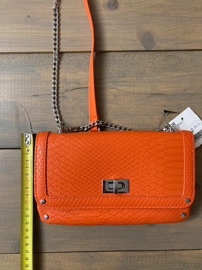 Petit sac /pochette /mini sac orange - photo numéro 6