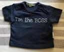 T-shirt bleu marine I’m the Boss