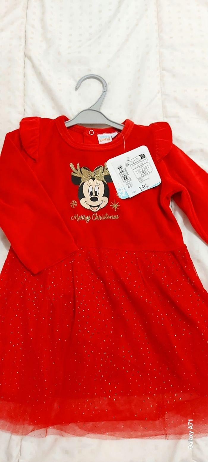 Robe neuve bébé fille Minnie NOËL - photo numéro 2