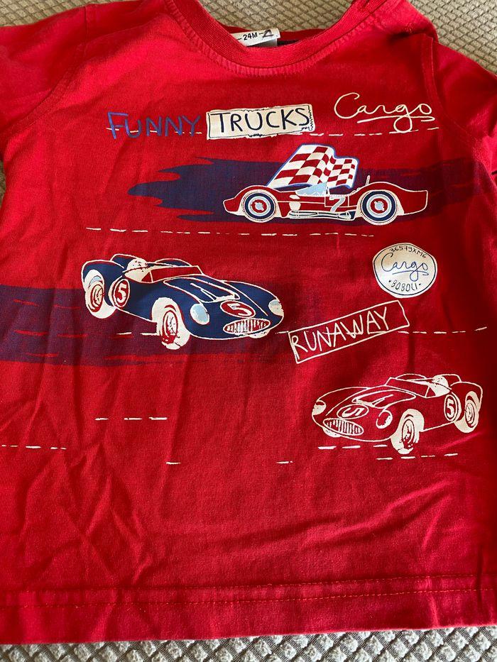 T-shirt voiture comme neuf bébé garçon 24 mois 2 ans - photo numéro 2