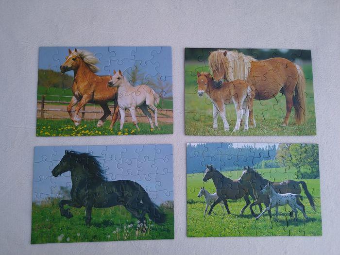 4 puzzles chevaux Schmidt - photo numéro 4