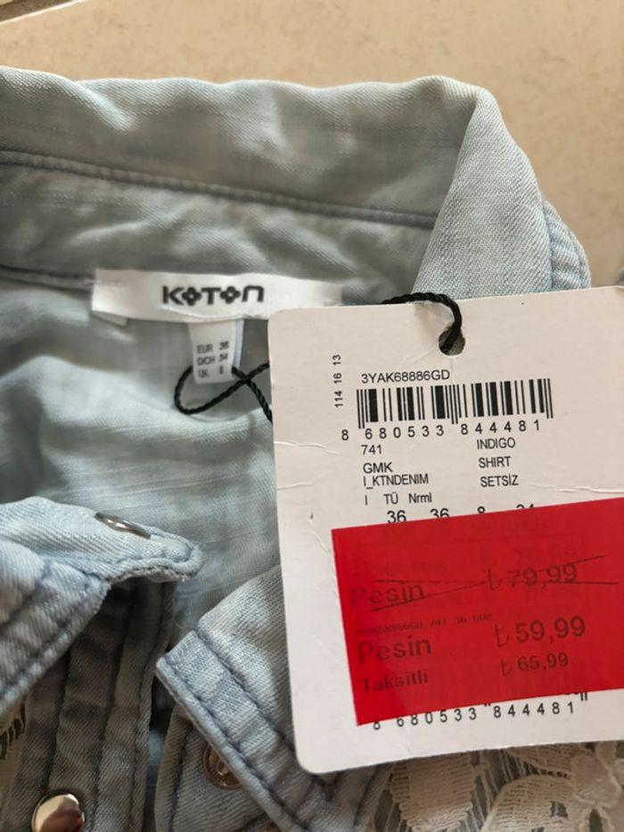 Très jolie chemise Koton taille 36. Neuf encore étiqueté - photo numéro 6