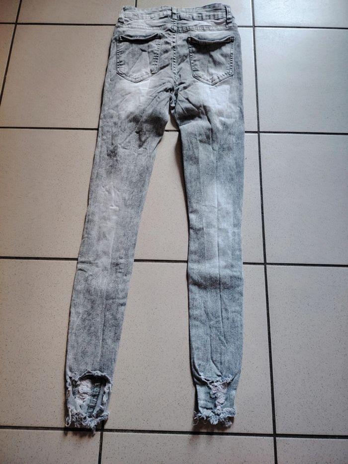 Jeans gris femme - photo numéro 6