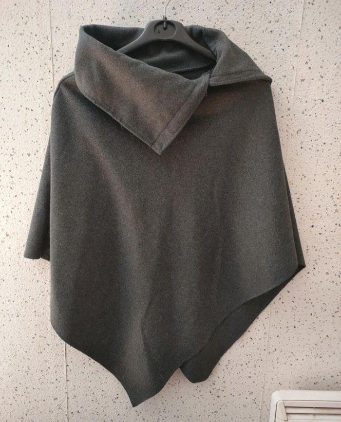 Poncho gris foncé M - photo numéro 1