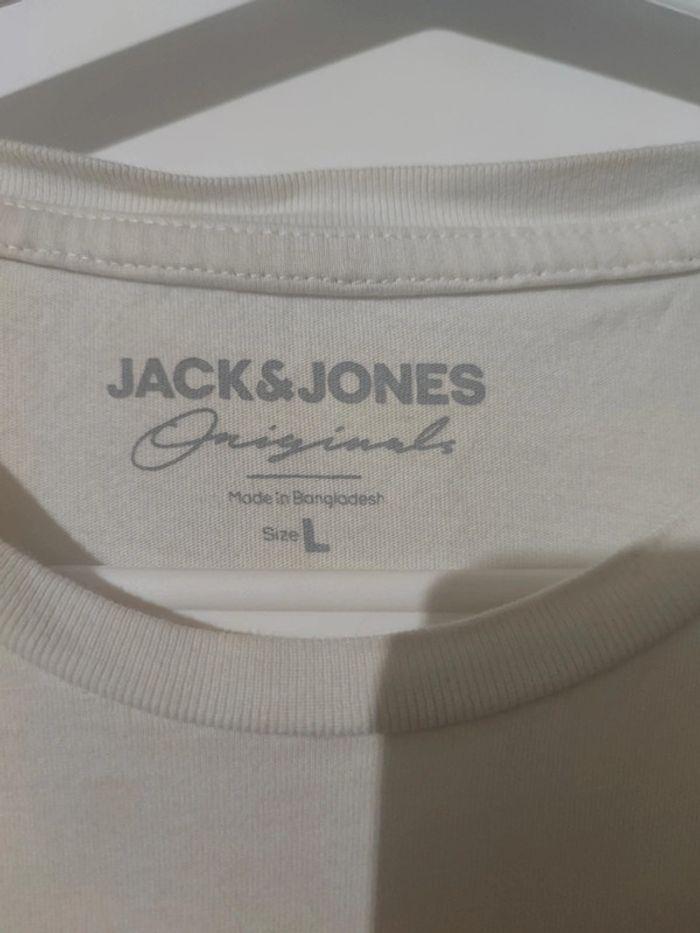 T-shirt blanc Jack&Jones - photo numéro 3