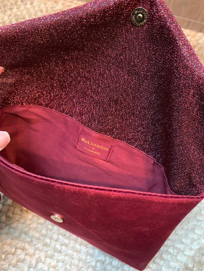 Pochette cérémonie velours bordeaux Mac x my little box - photo numéro 4