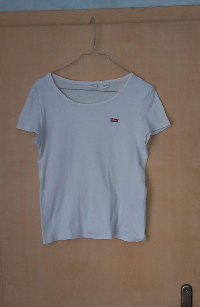 T-shirt blanc fille. Levi's - photo numéro 1