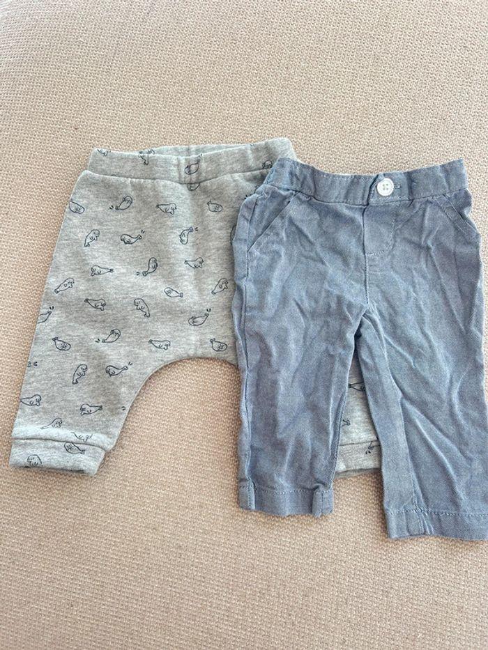 Lot de 2 pantalons 3 mois - photo numéro 1