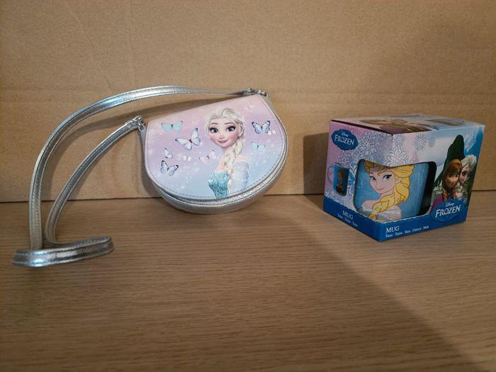 Lot reine des neiges mug et petit sac à mains - photo numéro 1