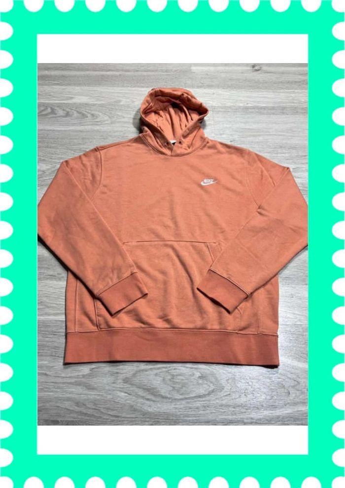 👕 Sweat à capuche Nike logo brodé Orange Taille M 👕 - photo numéro 1