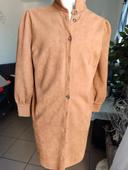 Veste longue camel