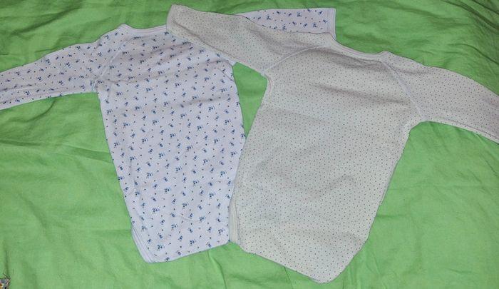 Lot 2 bodies manches longues mixte 6 mois petit bateau - photo numéro 2