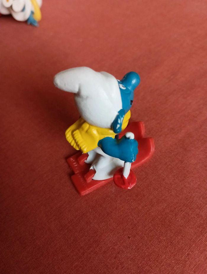 Le Schtroumpf skieur figurine des années 80 - photo numéro 3