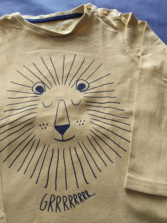 Tee shirt manche longue lion - photo numéro 2