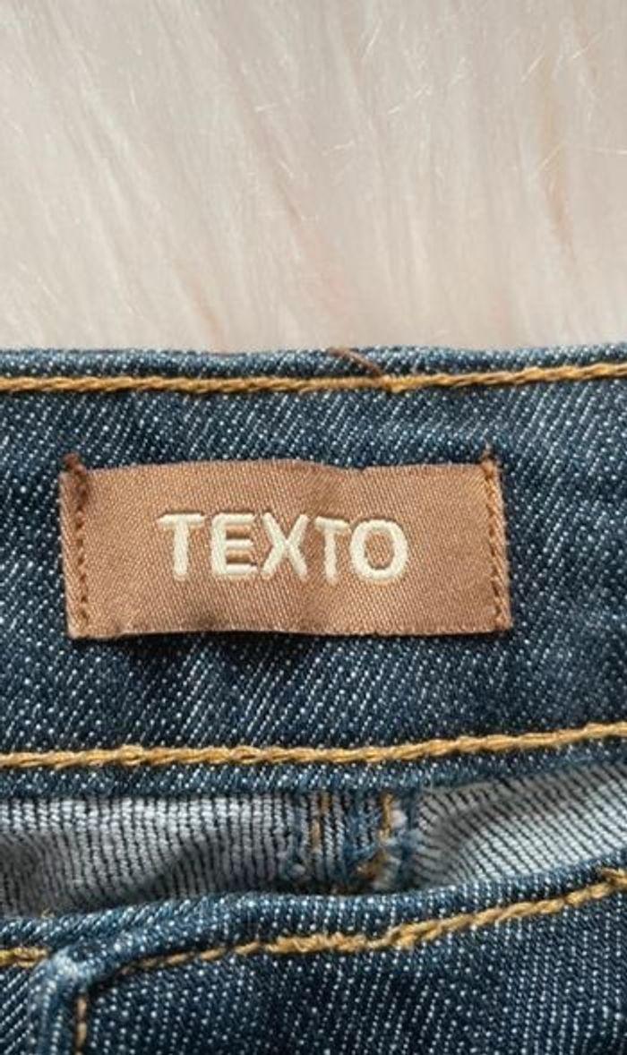 Jean taille basse skinny Texto vintage taille S/36 Neuf sans étiquette - photo numéro 7