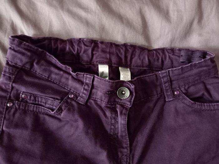 Pantalon violet fille Okaïdi 8 ans - photo numéro 3