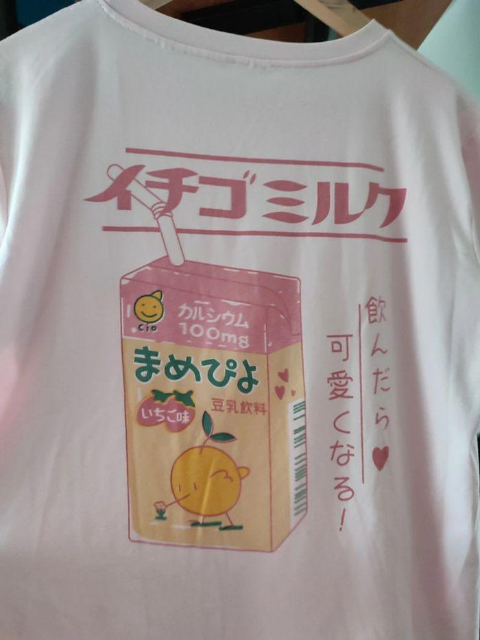 T-shirt tissus doux japonais milk CIO rose pâle 40 - photo numéro 4