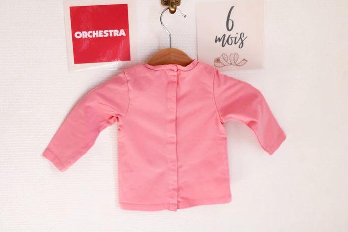 T-shirt manches longues rose, Orchestra, 6 mois - photo numéro 4