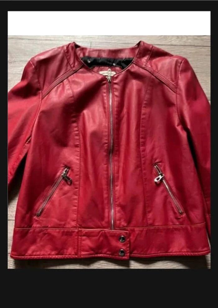 Veste cache cache rouge taille 44 - photo numéro 2