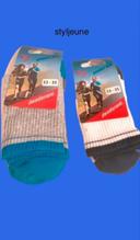 Lot de 3 paires de chaussettes sport enfants Taille 33-35 anti odeur