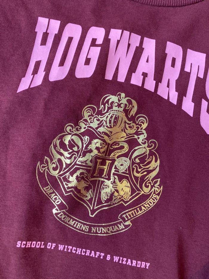 Robe sweat avec tulle Harry Potter rose et bordeaux H&M taille 9-10 ans - photo numéro 3