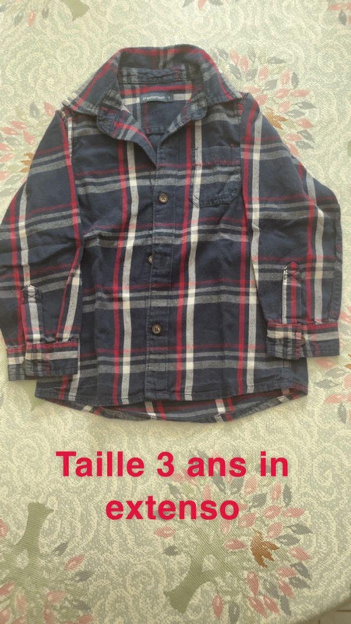 Chemise manches longues