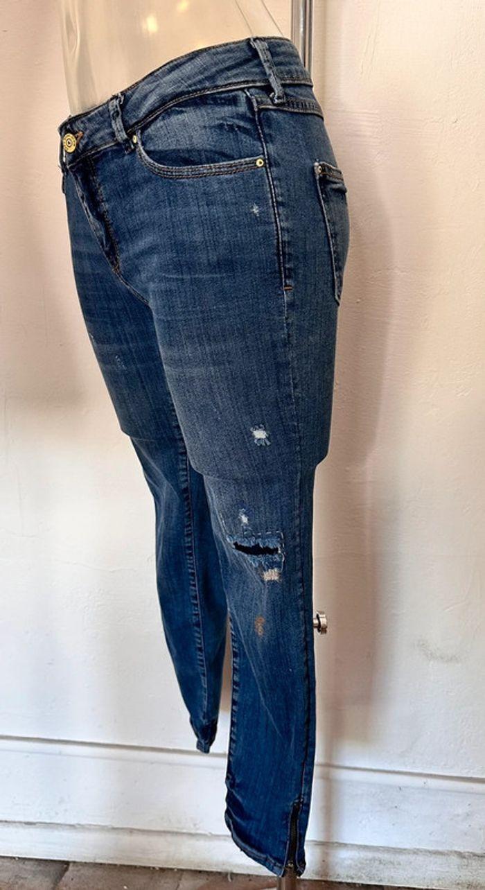 Jean skinny Zara used zip cheville taille 34 - photo numéro 5