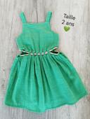 Robe verte 2 ans