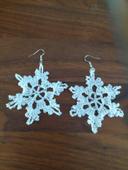 Boucle d oreille flocon de neige