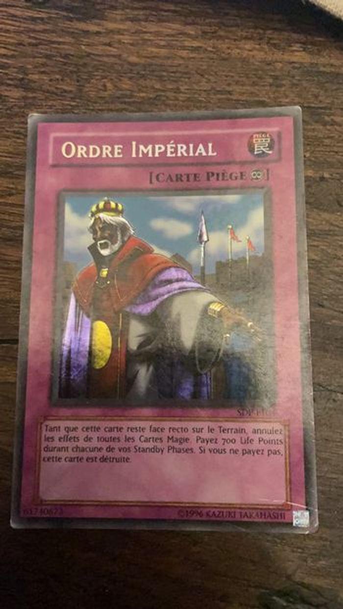 Carte Yu-Gi-Oh! : Ordre impérial - SDP-F104 (Secret Rare) - photo numéro 4