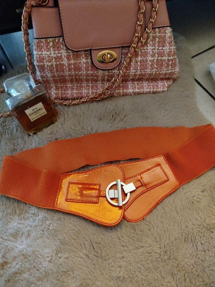 Ceinture Orange élastique Fashion - photo numéro 3