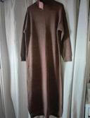 Robe pull marron