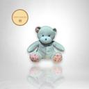 Doudou Peluche Ours Gris fleurs Musti mustela A499