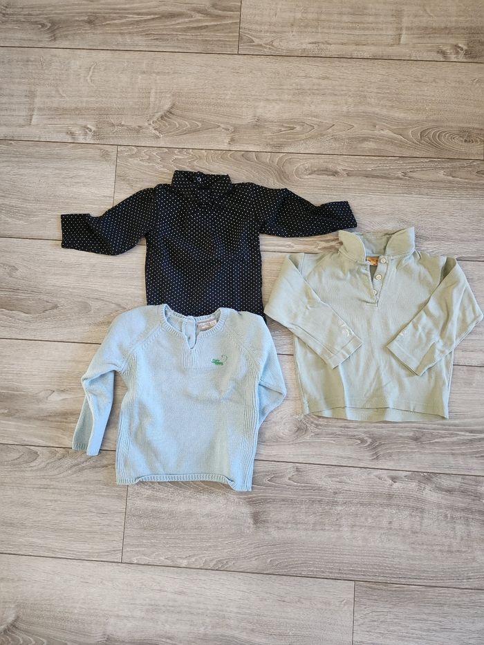 Lot vêtements 3 hauts 23-24 mois