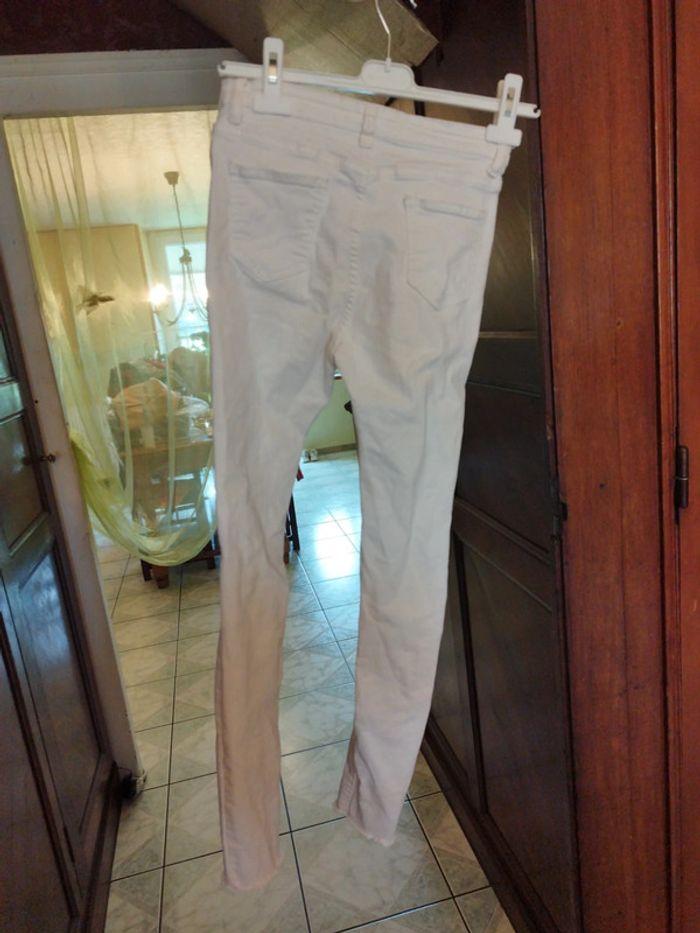 Jeans droit blanc déchiré troué Shein S/36 - photo numéro 12