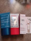 Lot de 3produit  clavins Creme  fraîcheur hydratante  my clarins  + hydra essentiels  soins de nuit  repulpant  anti soif  15m / sos primer booster déclat 10mll