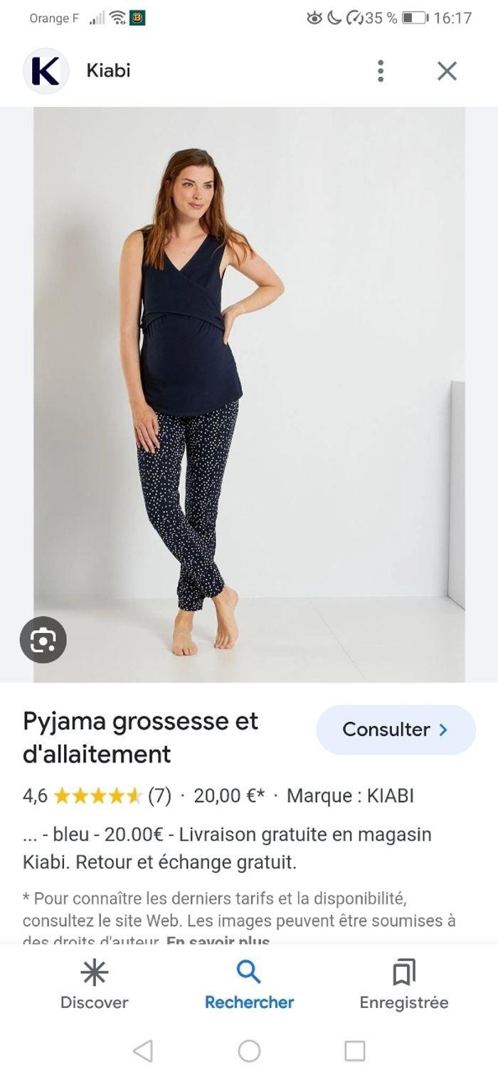 Pyjama de grossesse_Allaitement_ XL - photo numéro 2