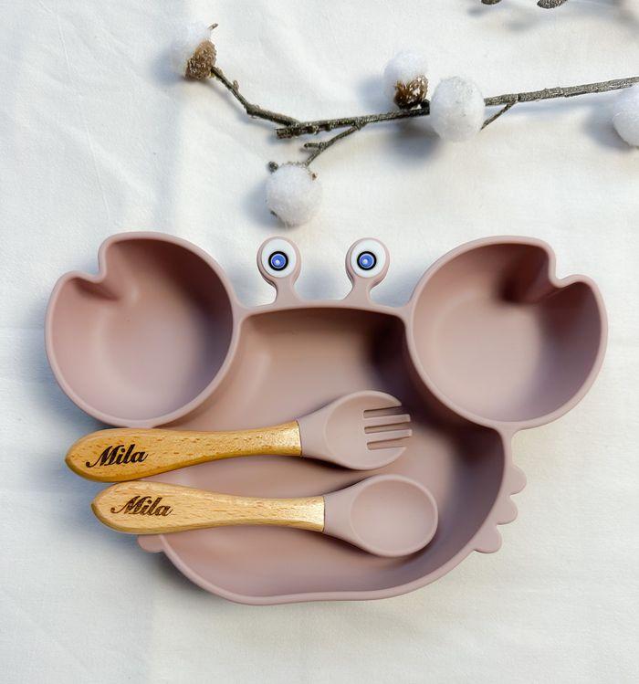 Assiette bébé en silicone personnalisée - photo numéro 5