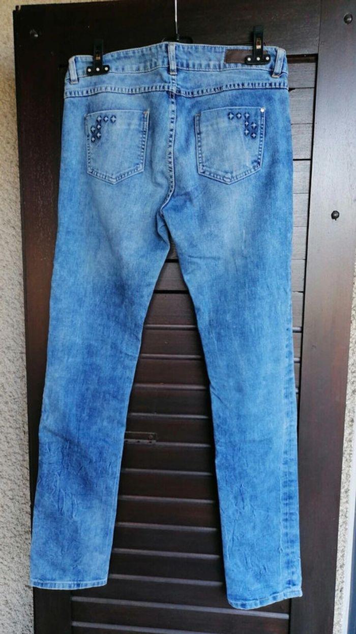 Jeans skinny, bleu, Promod, 40, - photo numéro 5