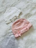 Lot 2 bonnets bébé fille