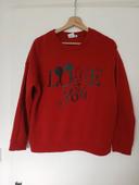 Sweat disney rouge mickey L love you