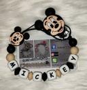 Attache tétine en silicone motif Mickey