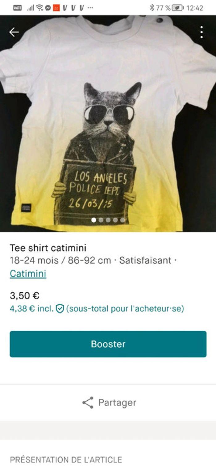 Tee shirt catimini 18 mois - photo numéro 5