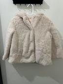 Veste fourrure Lefties Rose Beige 18/24mois 92cm