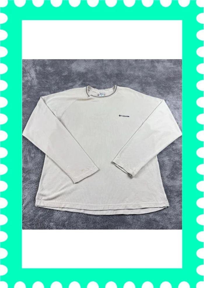 👕 Sweat Vintage Columbia Beige Taille XL 👕 - photo numéro 1