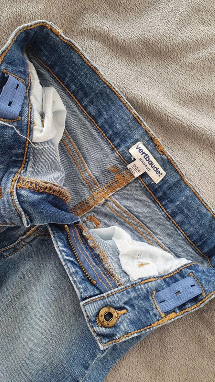 Short jeans vertbaudet ajustable - photo numéro 3