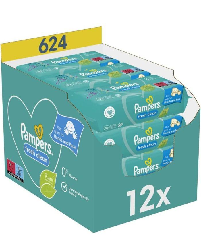 2 cartons de 12 paquets de lingettes Pampers fresh clean - photo numéro 2