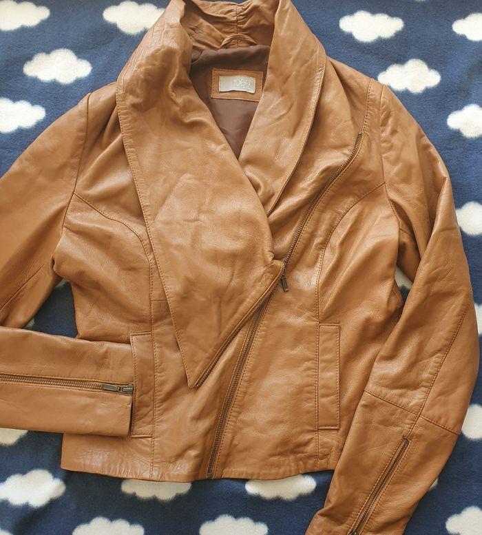 Veste cuir agneau camel 1060 taille 36 - photo numéro 3