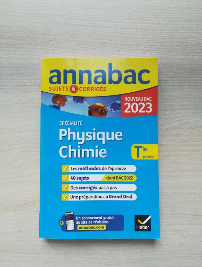 Annabac NEUF Physique-chimie terminale 2023 - V92B - photo numéro 1