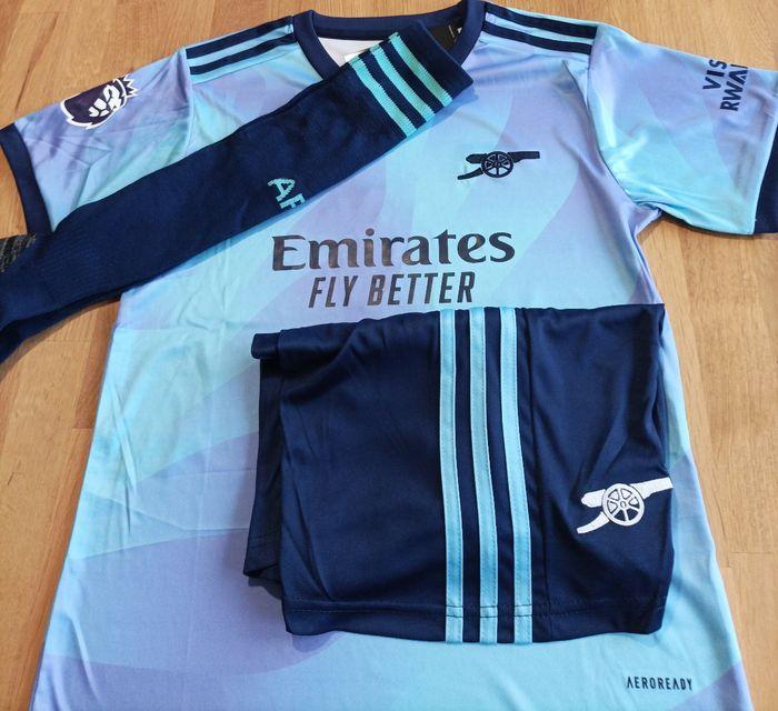 Maillot SALIBA Arsenal third blue taille 8 ans modèle 2025 - photo numéro 5